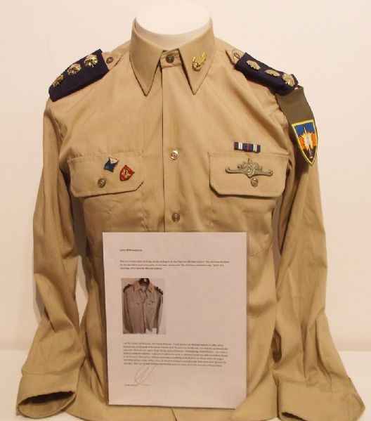 Michael Jackson Worn Military Style Shirt